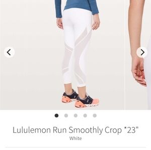 Lululemon Run Smoothly Crop size 4